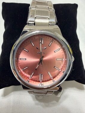 Invicta Women Stainless Steel Watch with Pink Dial